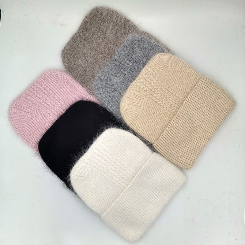 Winter Hats For Women ears fur hood autumn and winter woolen hat cute ear protection knitted toe cap thick and warm, Grey 
Winter Hats For Women ears fur hood autumn and winter woolen hat cute ear protection knitted toe cap thick and warm, Grey