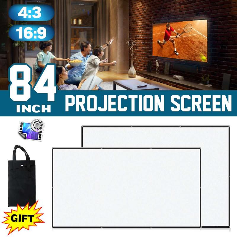 16:9 Projector simple curtain Anti-light screen 84 inches home outdoor office portable 3D HD projector screen
16:9 Projector simple curtain Anti-light screen 84 inches home outdoor office portable 3D HD projector screen