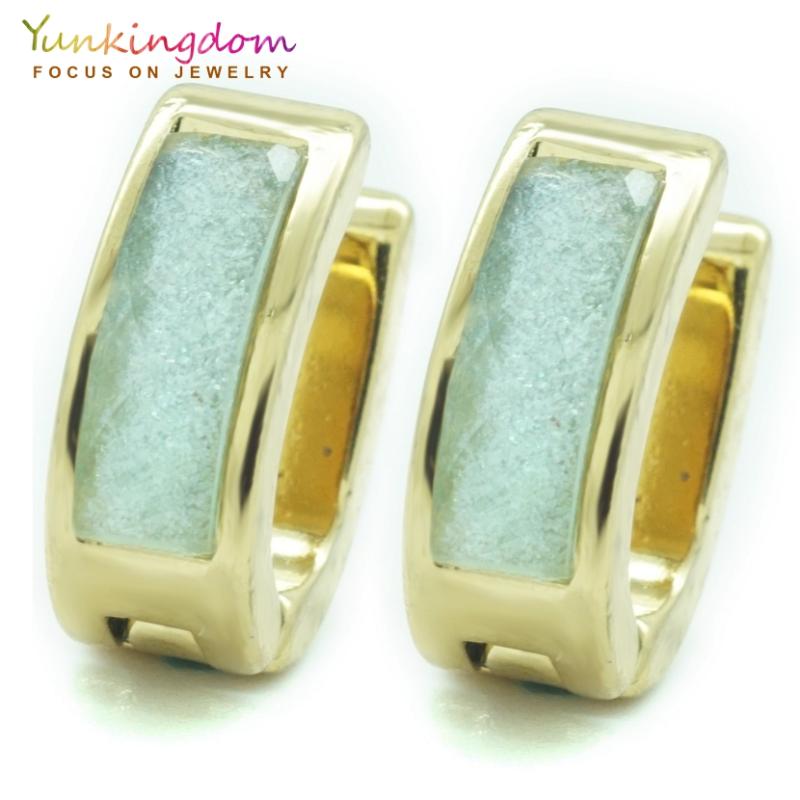 Yunkingdom punk earring gold-color titanium stainless steel hoop earrings for women ladies fashion jewelry UE0209
Yunkingdom punk earring gold-color titanium stainless steel hoop earrings for women ladies fashion jewelry UE0209