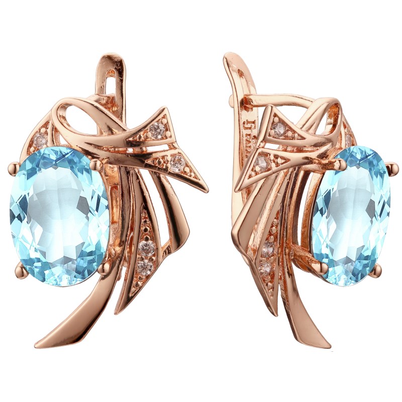 Women Earrings Luxury Light Blue Cubic Zircon Earring 585 Gold Color Jewelry Fashion New Drop Earring
Women Earrings Luxury Light Blue Cubic Zircon Earring 585 Gold Color Jewelry Fashion New Drop Earring