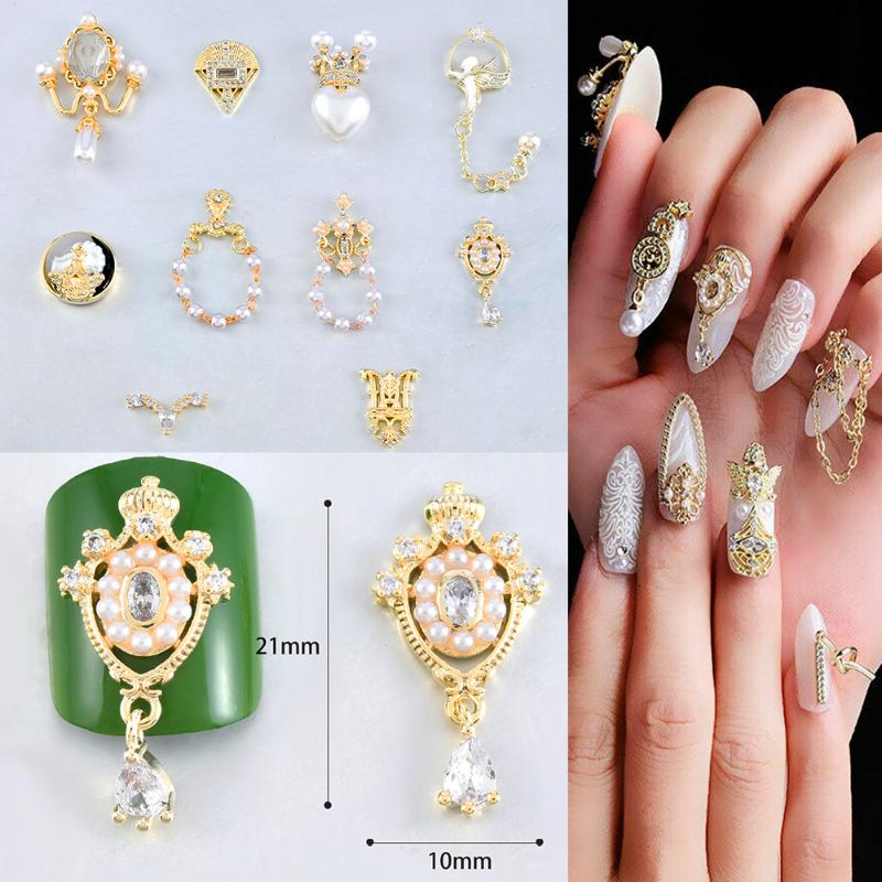 2020 New 1 Pc 3D Nail Art Metal Decoration Pearls Zircon Alloy DIY Luxurious Retro Jewelry Slices Charm Accessories Dropshipping
2020 New 1 Pc 3D Nail Art Metal Decoration Pearls Zircon Alloy DIY Luxurious Retro Jewelry Slices Charm Accessories Dropshipping