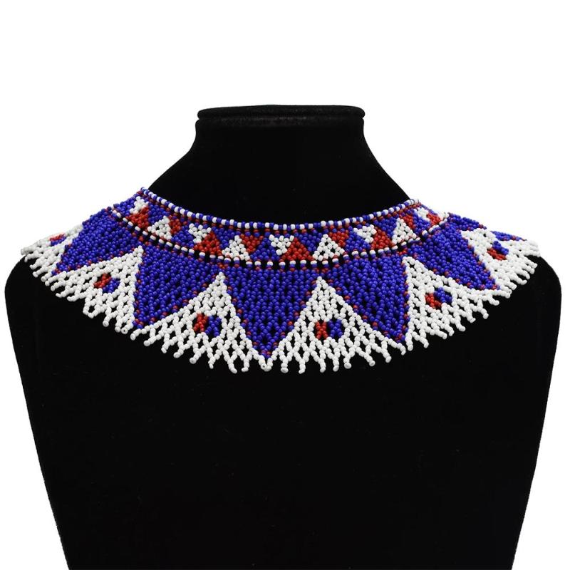 African Jewelry Resin Beaded collier Necklace Ethnic Big Collar Choker Statement Necklace for Women Tribal Bridal Wedding Party
African Jewelry Resin Beaded collier Necklace Ethnic Big Collar Choker Statement Necklace for Women Tribal Bridal Wedding Party