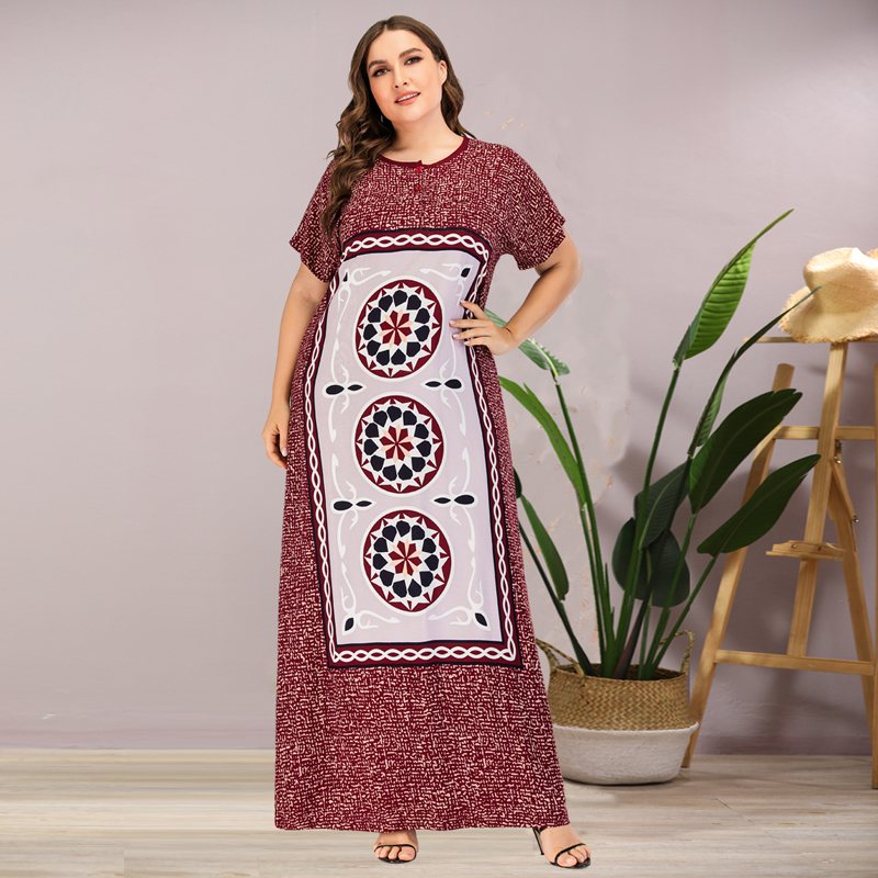 Plus size Women Dress Vintage Ethnic Loose Casual Long Summer Dress 2020 Elegant O neck Short Sleeve Robe Femme Womens Clothes, Maxi dress
Plus size Women Dress Vintage Ethnic Loose Casual Long Summer Dress 2020 Elegant O neck Short Sleeve Robe Femme Womens Clothes, Maxi dress