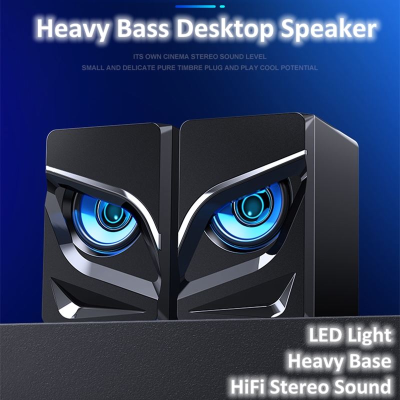 V-128 PC Gaming Speakers 2 Channel Stereo Surrounded Sound Speakers Computer Desktop HiFi with USB Powered LED Light
V-128 PC Gaming Speakers 2 Channel Stereo Surrounded Sound Speakers Computer Desktop HiFi with USB Powered LED Light