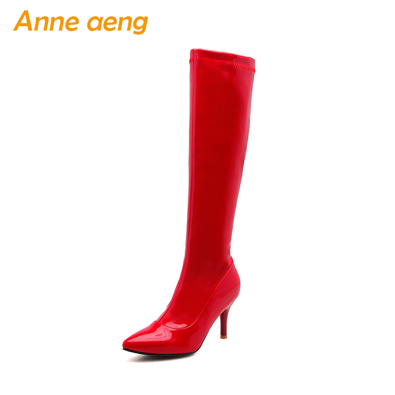 2020 autumn winter women knee-high snow boots high heel zip ladies sexy party pole dancing boots red women shoes plus size 33-46
2020 autumn winter women knee-high snow boots high heel zip ladies sexy party pole dancing boots red women shoes plus size 33-46