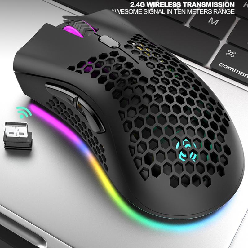 2.4Ghz Wireless Mouse with USB Receiver Plug Ergonomic Optical RGB Illuminated Mouse 3 Levels DPI with 2 Thumb Buttons
2.4Ghz Wireless Mouse with USB Receiver Plug Ergonomic Optical RGB Illuminated Mouse 3 Levels DPI with 2 Thumb Buttons