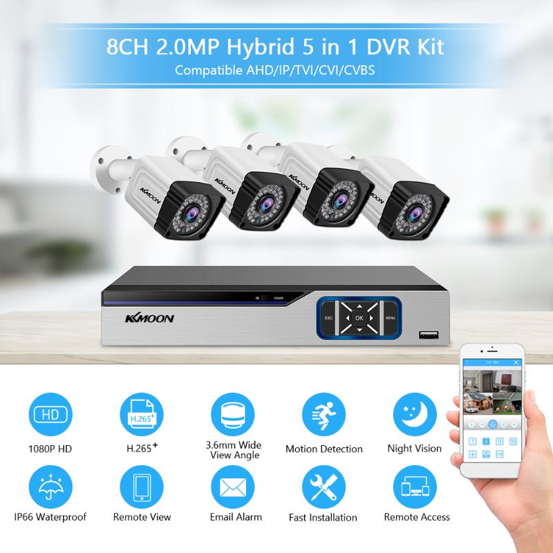 8CH Security System + 4pcs 2MP HD Outdoor Weatherproof Security Camera Surveillance DVR Kit Support Night Vision, Motion Alert
8CH Security System + 4pcs 2MP HD Outdoor Weatherproof Security Camera Surveillance DVR Kit Support Night Vision, Motion Alert