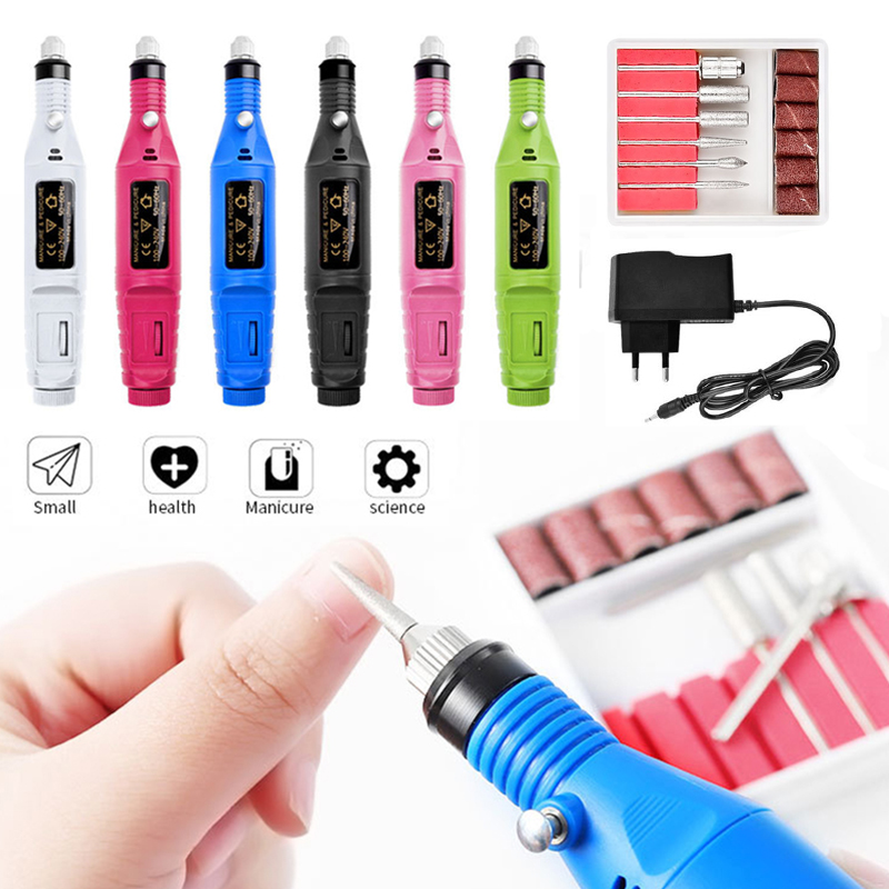 Portable Mini Electric Nail Polisher USB Pen Pedicure Professional Nail Drill Bits Set Polishing Machine Peeling Set Nails Tools
Portable Mini Electric Nail Polisher USB Pen Pedicure Professional Nail Drill Bits Set Polishing Machine Peeling Set Nails Tools