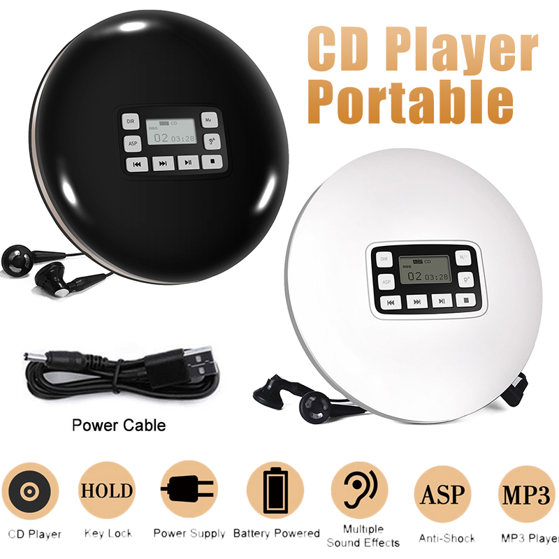 POHIKS Shockproof Anti-Skip Personal LCD Display Music Disc Player Portable bluetooth 4.2 CD/MP3 Player With Earphone
POHIKS Shockproof Anti-Skip Personal LCD Display Music Disc Player Portable bluetooth 4.2 CD/MP3 Player With Earphone