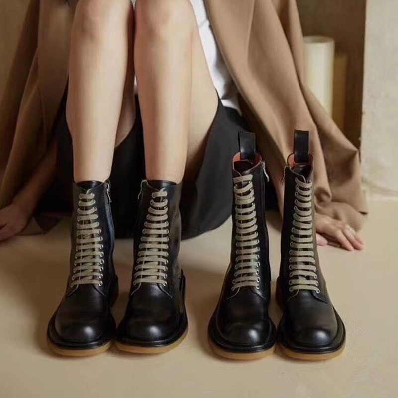 Gneuien Leather Brand women Ankle Boots Round Toe Lace Up Women Boots Runway Combat Autumn Winter Chelsae 40, As show
Gneuien Leather Brand women Ankle Boots Round Toe Lace Up Women Boots Runway Combat Autumn Winter Chelsae 40, As show