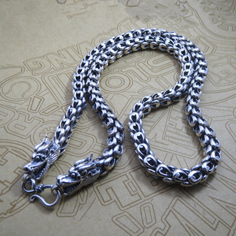 114g 925 Sterling Silver Jewelry Necklace 8MM Thickness Chain Men Gift Thai Silver Long&Choker Fashion Necklace
114g 925 Sterling Silver Jewelry Necklace 8MM Thickness Chain Men Gift Thai Silver Long&Choker Fashion Necklace