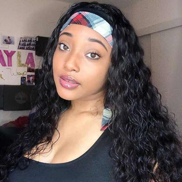 28 30inch Human Hair Wigs With Headbands No Glue Easy to Install Body Yaki Straight Water Headband Wig Loose Deep None Lace Wigs