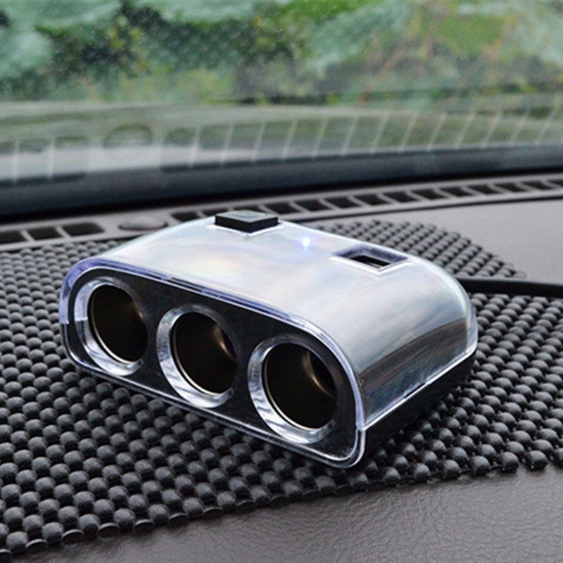 DC 5V 3-Way Car Cigarette Lighter Socket Splitter Adapter 3.1A Dual USB Charger For 12-24V Car SUV Off-Road Vehicle And Minivan, As pic
DC 5V 3-Way Car Cigarette Lighter Socket Splitter Adapter 3.1A Dual USB Charger For 12-24V Car SUV Off-Road Vehicle And Minivan, As pic