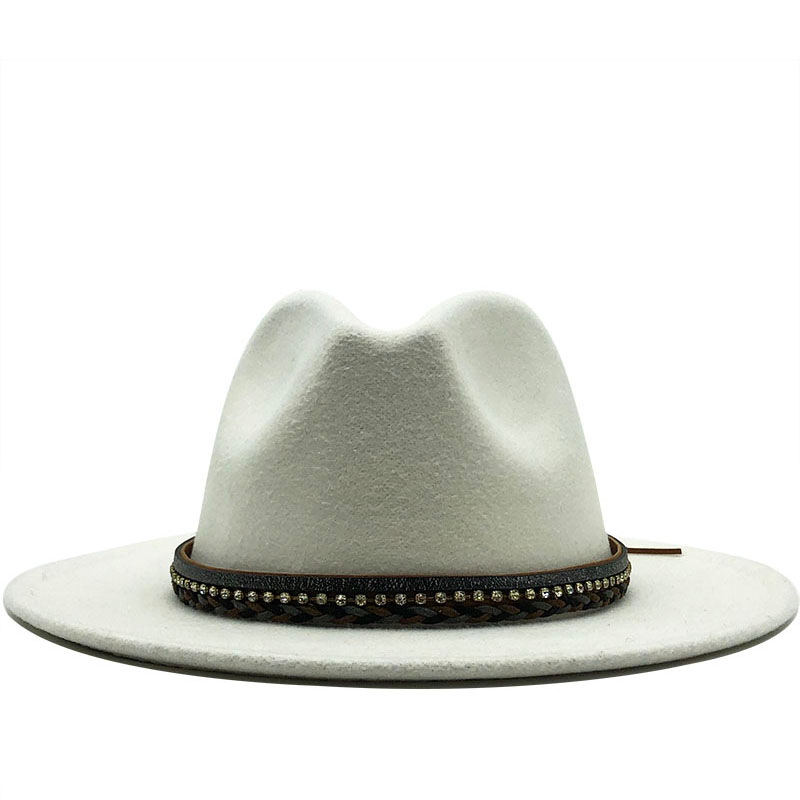 Hot Women Men Wool Fedora Hat With Leather Ribbon Gentleman Elegant Lady Winter Autumn Wide Brim Jazz Panama Sombrero Cap, Deep grey
Hot Women Men Wool Fedora Hat With Leather Ribbon Gentleman Elegant Lady Winter Autumn Wide Brim Jazz Panama Sombrero Cap, Deep grey