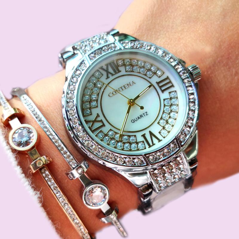 Hot Sale Silver Watch Women Watches Famous Luxury Women's Watches Ladies Watch Clock relogio feminino montre femme, White gold
Hot Sale Silver Watch Women Watches Famous Luxury Women's Watches Ladies Watch Clock relogio feminino montre femme, White gold