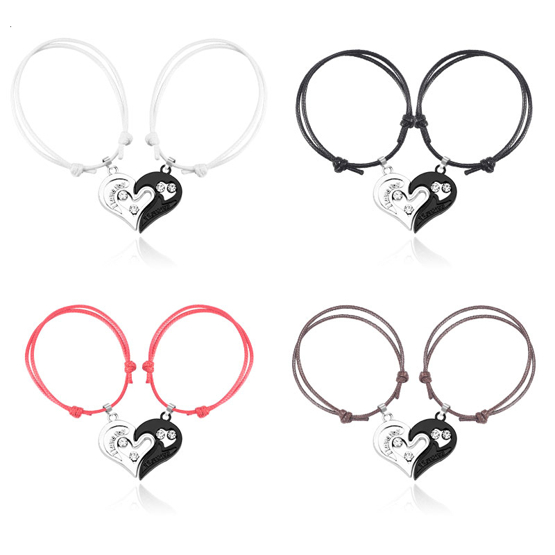 DIY Colored Leather Bracelet Adjustable Rope For Men Women Black Heart-shaped Pendant Bracelets Cute Charm Jewelry Gifts
DIY Colored Leather Bracelet Adjustable Rope For Men Women Black Heart-shaped Pendant Bracelets Cute Charm Jewelry Gifts
