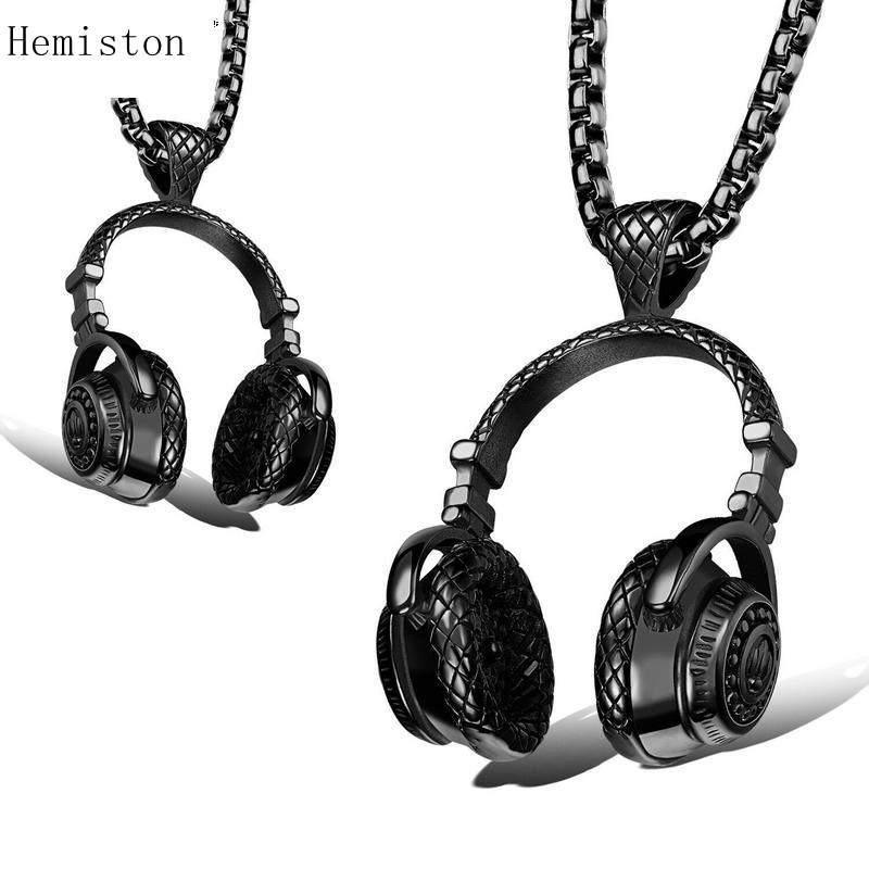 Hemiston European and American Music Earphone Hanging Titanium Steel Couple Necklace
Hemiston European and American Music Earphone Hanging Titanium Steel Couple Necklace