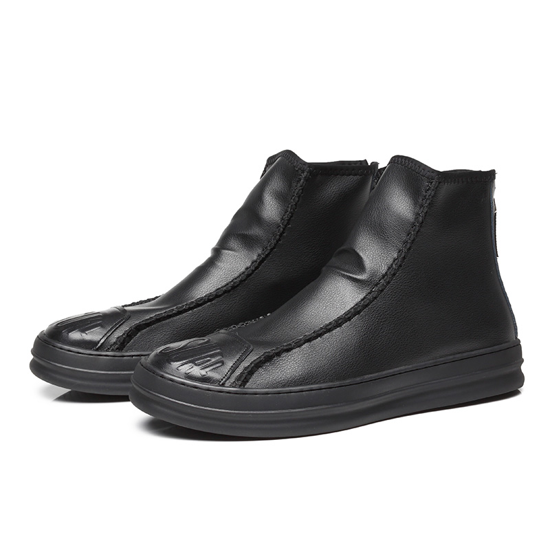 Boots Male with Zips Black Mid Cut Ankle Boots Mens Fashion Footwear White Booties Round Toe Flats Size 6-10 Casual Botas Hombre
Boots Male with Zips Black Mid Cut Ankle Boots Mens Fashion Footwear White Booties Round Toe Flats Size 6-10 Casual Botas Hombre