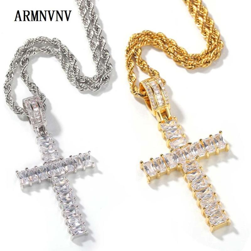 ARMNVNV New Cross Pendant Necklace Princess Cut Cubic Zircon Necklace Pendant for Men and Women
ARMNVNV New Cross Pendant Necklace Princess Cut Cubic Zircon Necklace Pendant for Men and Women