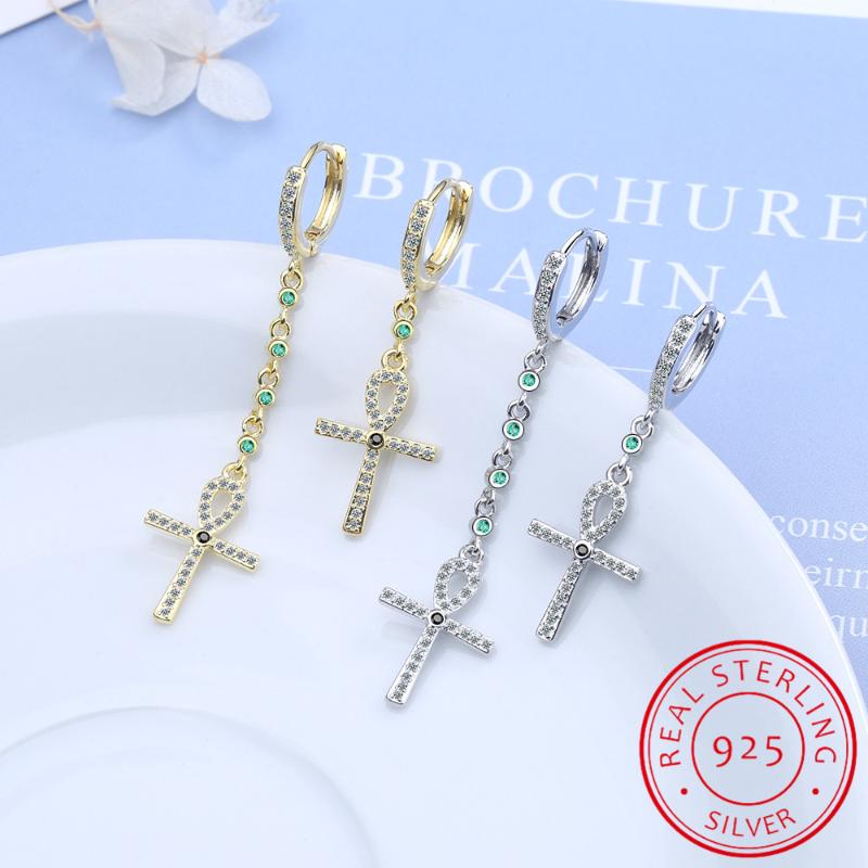 Cubic Zirconia Cross Drop/Dangle Earrings for Women Charm Rhinestone Wedding Earrings Statement 925 Sterling Silver Earring
Cubic Zirconia Cross Drop/Dangle Earrings for Women Charm Rhinestone Wedding Earrings Statement 925 Sterling Silver Earring