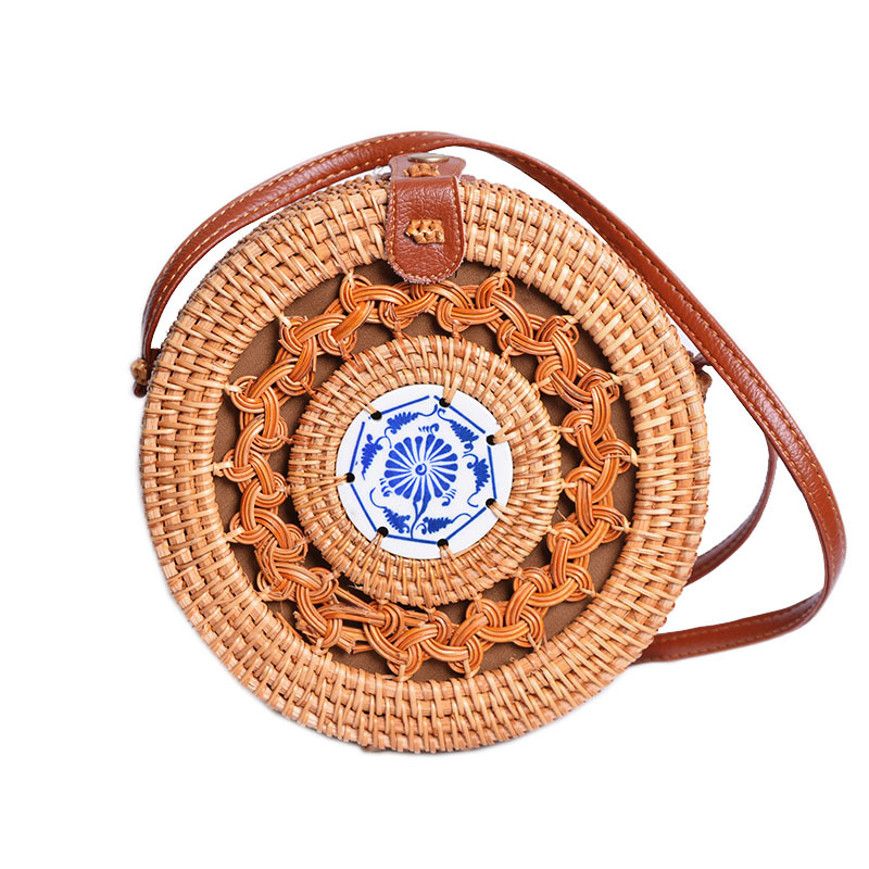 Hot selling ins rattan woven mori basket basket retro arts handmade woven bag ceramic hollow-out bag, Q455
Hot selling ins rattan woven mori basket basket retro arts handmade woven bag ceramic hollow-out bag, Q455