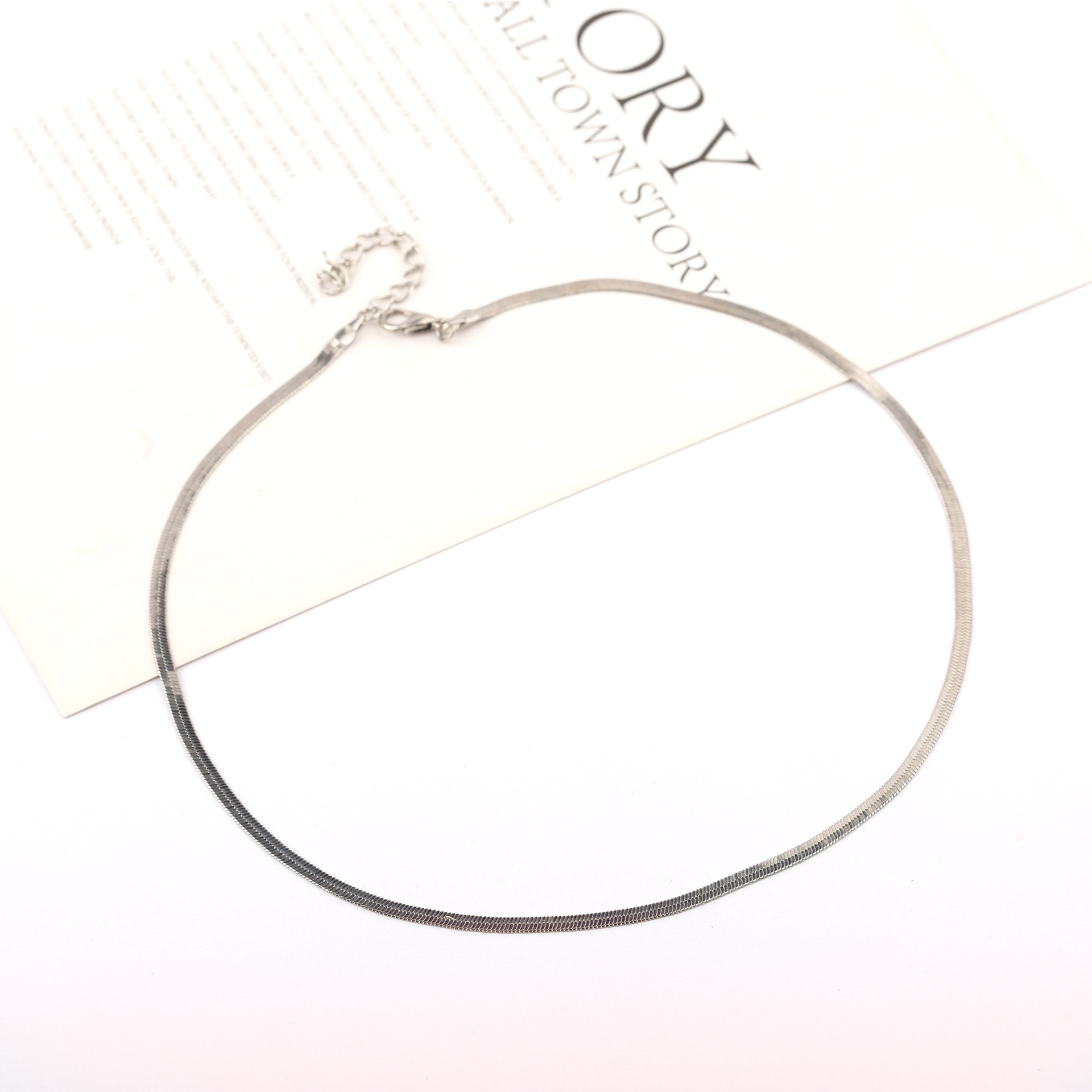 Necklace Jewelry Silver Gold Snakechain Necklaces Men Womens Copper Base Gold Tone Necklace Jelwery Factory Price N09142