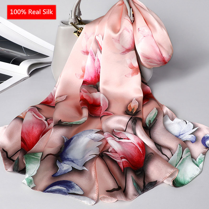 Scarves 2021 100% Real Silk Scarf Women Shawls And Wraps Elegant Floral Print Long Soft Winter Femme Hijab
Scarves 2021 100% Real Silk Scarf Women Shawls And Wraps Elegant Floral Print Long Soft Winter Femme Hijab
