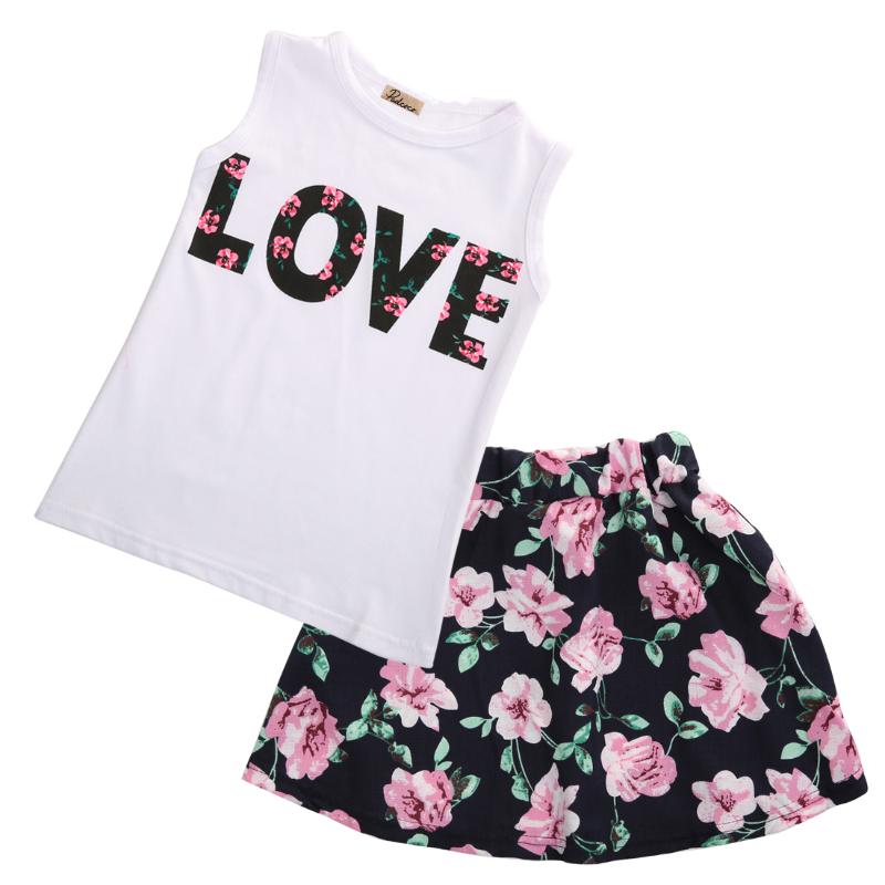 Emmababy Flower Girs Clothing Age 2-7Y baby girls clothes set 2pcs/set love sleeveless T-shirts+print mini skirts Outfits Set, 6 to 7 y
Emmababy Flower Girs Clothing Age 2-7Y baby girls clothes set 2pcs/set love sleeveless T-shirts+print mini skirts Outfits Set, 6 to 7 y