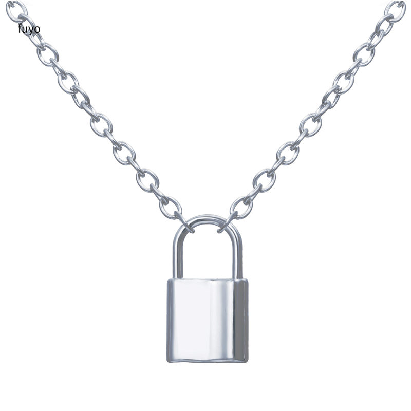 Punk Stainless Steel Color Lock Pendant Necklaces New link Chain lock Necklaces collar Femme Women Gothic Jewelry
Punk Stainless Steel Color Lock Pendant Necklaces New link Chain lock Necklaces collar Femme Women Gothic Jewelry