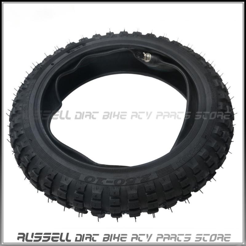 Tyre 2.50-10" & 2.75-10" Tire + Tube 10" For XR50 CRF50R50 SDG Dirt Pit Bikes 2.50-10