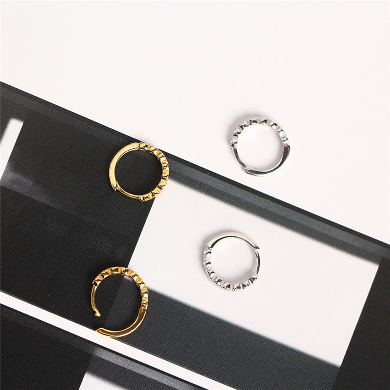 Sterling Silver Earrings For Women Girls Wedding Earring 925 Silver Micro CZ Zircon Circle Earring Hoop Jewelry