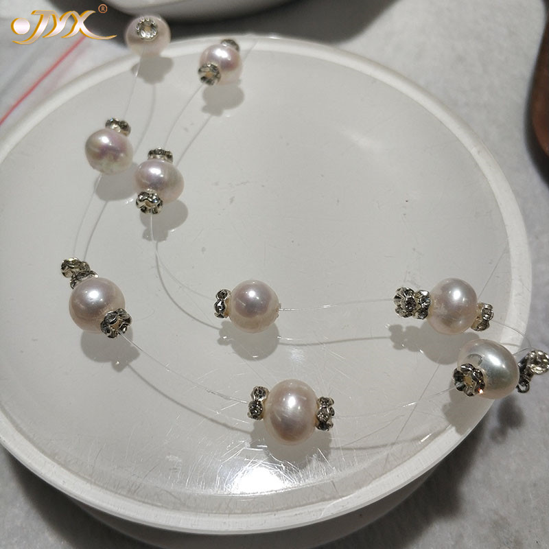 JYX Shinning Star!Natural Babysbreath pearl necklace 8*10mm oval white freshwater pearls necklace simple style for women
JYX Shinning Star!Natural Babysbreath pearl necklace 8*10mm oval white freshwater pearls necklace simple style for women