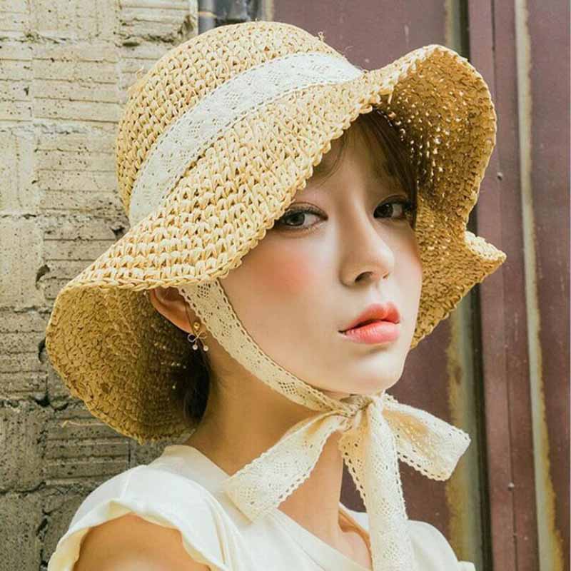 Summer Boater Hats For Women Straw Sun Hat Lady Girls Lace Ribbon Bow Panma Beach Hat Floppy Female Travel Folding Chapeu, 2khaki
Summer Boater Hats For Women Straw Sun Hat Lady Girls Lace Ribbon Bow Panma Beach Hat Floppy Female Travel Folding Chapeu, 2khaki