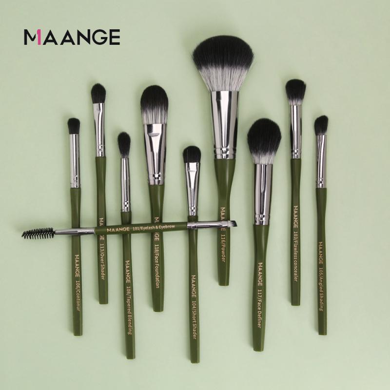 MAANGE 10Pcs Professional Makeup Brushes Set Powder Blush Foundation Eyeshadow Make Up Brushes Cosmetic Sets For Makeup New
MAANGE 10Pcs Professional Makeup Brushes Set Powder Blush Foundation Eyeshadow Make Up Brushes Cosmetic Sets For Makeup New