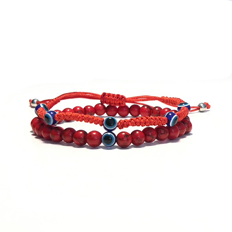 Boho Hand Braided Red Rope Evil Eye Paired Bracelet Set Handmade Natural Stone Beads Turkish Eye Braclet For Women Wristband
Boho Hand Braided Red Rope Evil Eye Paired Bracelet Set Handmade Natural Stone Beads Turkish Eye Braclet For Women Wristband
