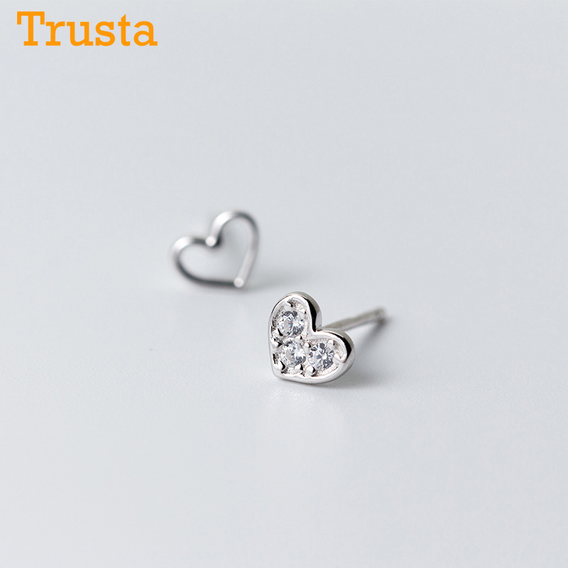 Trusta 2020 100% 925 Sterling Silver Fashion Women's Jewelry 6mmX5mm Heart With CZ Stud Earring Gift For Girls Kids Lady DS542
Trusta 2020 100% 925 Sterling Silver Fashion Women's Jewelry 6mmX5mm Heart With CZ Stud Earring Gift For Girls Kids Lady DS542