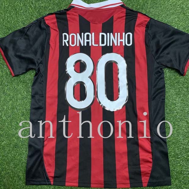 TOP 2009/10 retro soccer jerseys de vintage classic futbol jersey RONALDINHO 80 PIRLO MALDINHO BARESI KAKA Thailand quality home sports 2010 football shirt SIZE S-XXL, 2009/10 home custom
TOP 2009/10 retro soccer jerseys de vintage classic futbol jersey RONALDINHO 80 PIRLO MALDINHO BARESI KAKA Thailand quality home sports 2010 football shirt SIZE S-XXL, 2009/10 home custom