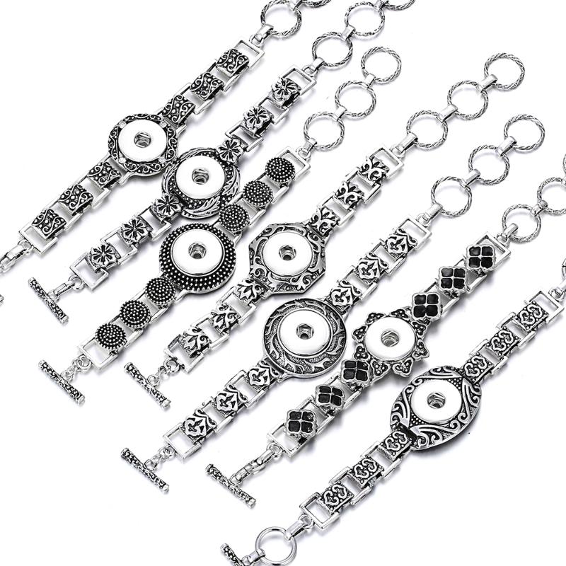 Wholesale Snap Bracelet Adjustable Punk Alloy Rhinestone Metal Snap Button Bracelet Bangle Fit 18mm Buttons Jewelry
Wholesale Snap Bracelet Adjustable Punk Alloy Rhinestone Metal Snap Button Bracelet Bangle Fit 18mm Buttons Jewelry