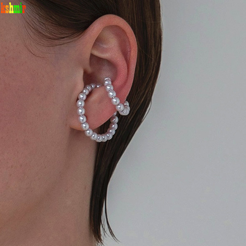 kshmir 2020 Korean earclip female earring clamp is ear pierced Women pearl earrings Double circle beaded female earrings
kshmir 2020 Korean earclip female earring clamp is ear pierced Women pearl earrings Double circle beaded female earrings