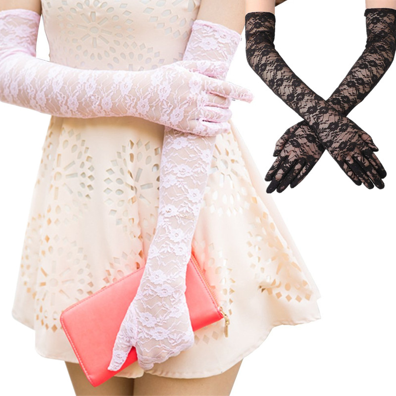 Sexy Women Gloves Elagant Long Lace Birthday Sun Protection Driving Gloves Accessories Mittens Sexy Lady Girl Lace Party Costume
Sexy Women Gloves Elagant Long Lace Birthday Sun Protection Driving Gloves Accessories Mittens Sexy Lady Girl Lace Party Costume