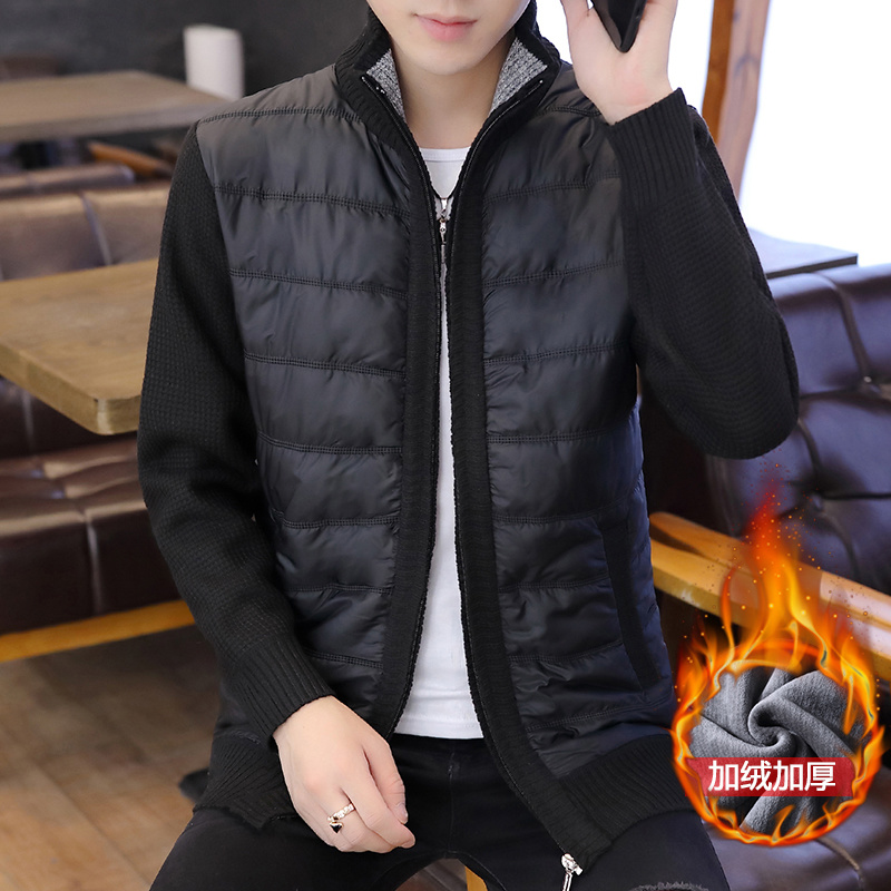 2019 winter Plush heavy anti season cotton men's short middle-aged men's coat, Black
2019 winter Plush heavy anti season cotton men's short middle-aged men's coat, Black
