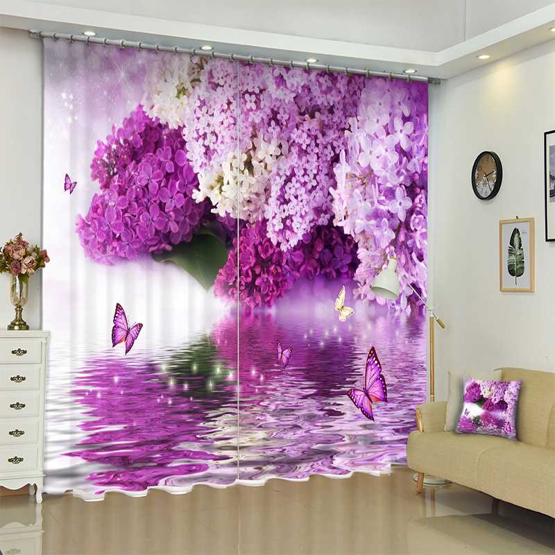 New High Quality Polyester 3D Blackout Curtain Purple Lavender Flowers Pattern Thicken Fabric Bedroom Curtains for Living Room, Color 5
New High Quality Polyester 3D Blackout Curtain Purple Lavender Flowers Pattern Thicken Fabric Bedroom Curtains for Living Room, Color 5