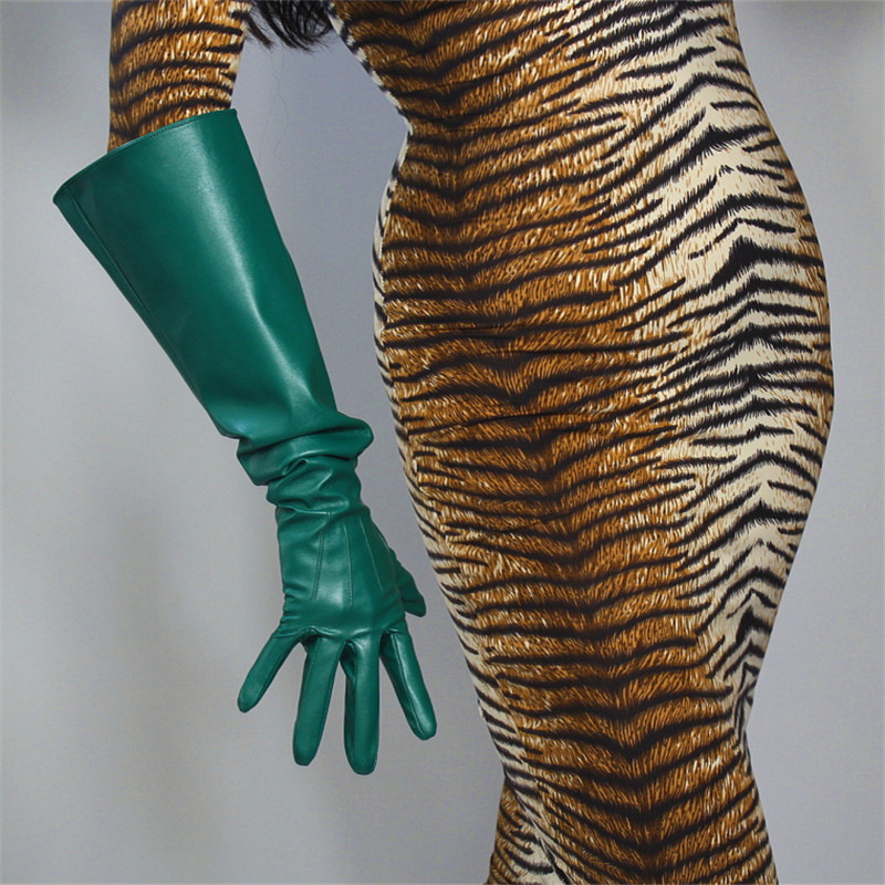 Touchscreen Leather Gloves 20" 50cm Long Simulation Leather Lambskin Dark Green Large Puff Sleeve Female Gloves Male WPU162
Touchscreen Leather Gloves 20" 50cm Long Simulation Leather Lambskin Dark Green Large Puff Sleeve Female Gloves Male WPU162