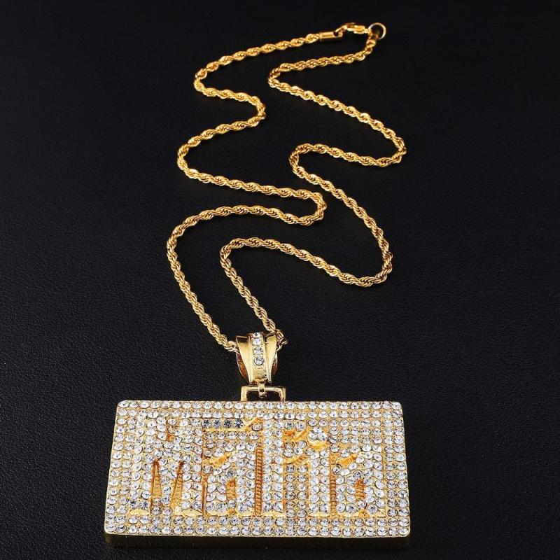 HIP Hop Chain Necklace Men Square Bling Rhinestone Iced Out Rope Chain Pendants Necklaces for Men Jewelry Gifts
HIP Hop Chain Necklace Men Square Bling Rhinestone Iced Out Rope Chain Pendants Necklaces for Men Jewelry Gifts