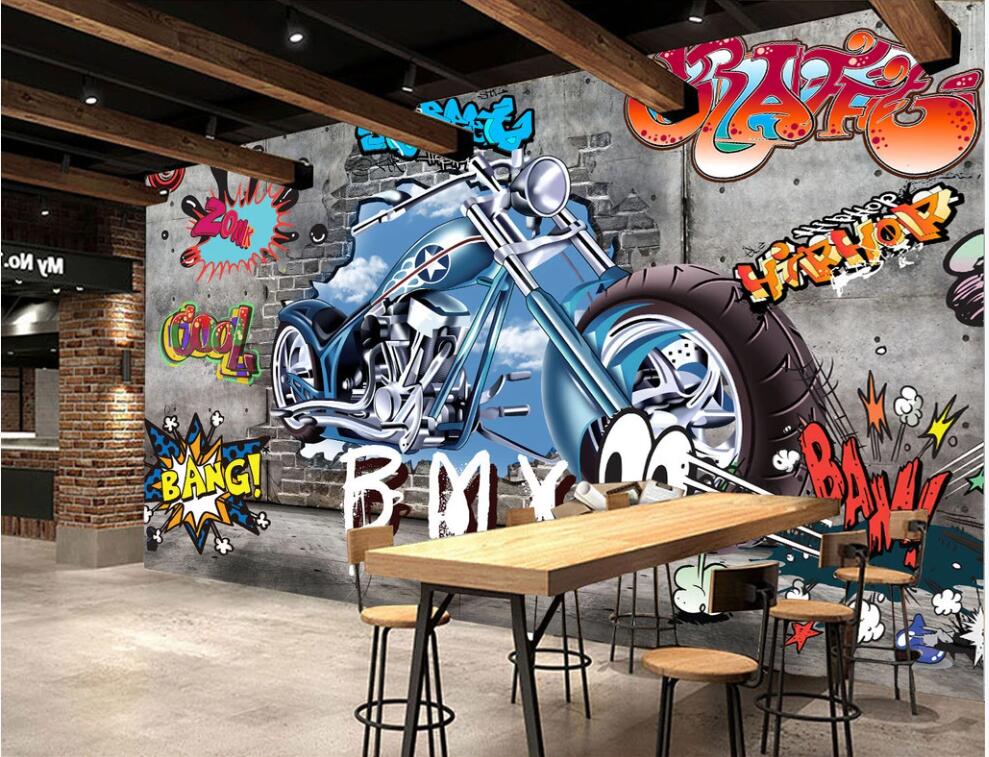 3D wallpaper custom photo mural Motorcycle street art graffiti brick wall home decor 3d wall muals wall paper for walls 3 d in rolls, Non woven
3D wallpaper custom photo mural Motorcycle street art graffiti brick wall home decor 3d wall muals wall paper for walls 3 d in rolls, Non woven