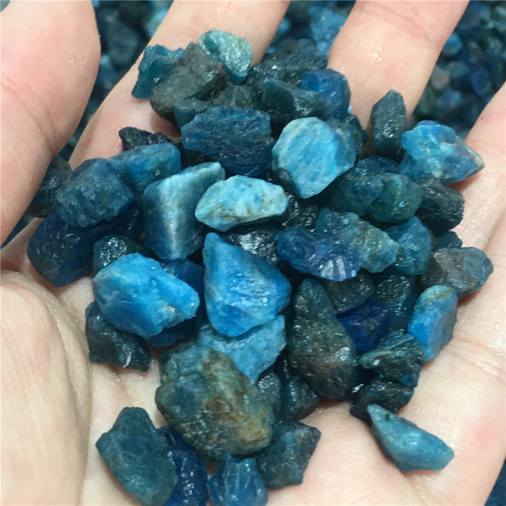 1 Bag 100 g Natural apatite rough stone crystal tumbled Stone Irregular (Size: 5--20 mm, Color: blue)
1 Bag 100 g Natural apatite rough stone crystal tumbled Stone Irregular (Size: 5--20 mm, Color: blue)
