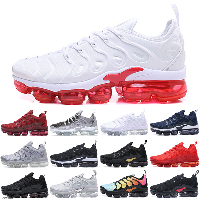 TN Plus Men Women Runner Shoes Triple Black White DMP Sunset Hyper Red Blue Volt fashion Mens Trainers Sports Sneakers Size 36-47, Color 12