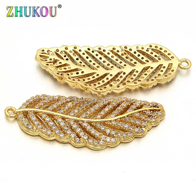 13*33mm Brass Cubic Zirconia leaves Charms Pendants for DIY Jewelry Findings Accessories, Hole: 1mm, Model: VD147
13*33mm Brass Cubic Zirconia leaves Charms Pendants for DIY Jewelry Findings Accessories, Hole: 1mm, Model: VD147