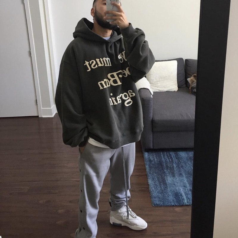 Hoodies Men Women High Quality CPFM Sweatshirts ye Must be Born again Print Drake Kanye West Hoodie Pullovers
Hoodies Men Women High Quality CPFM Sweatshirts ye Must be Born again Print Drake Kanye West Hoodie Pullovers