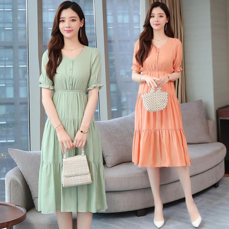 2020 Elegant Solid Chiffon Midi Dresses Spring Summer Plus Size Green Vintage Runway Short Dresses Women Bodycon Party Vestidos
2020 Elegant Solid Chiffon Midi Dresses Spring Summer Plus Size Green Vintage Runway Short Dresses Women Bodycon Party Vestidos